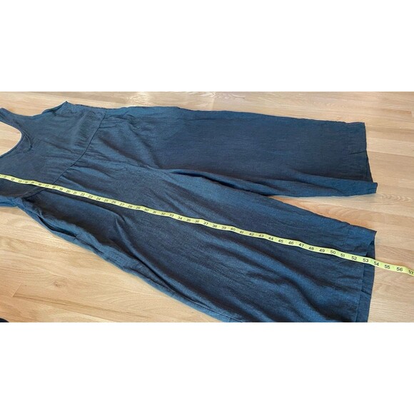Patagonia Gorpcore Loungewear Leisure Linen Wide Leg Romper Women's XL Black - Picture 5 of 6